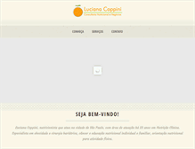 Tablet Screenshot of lucianacoppini.com.br